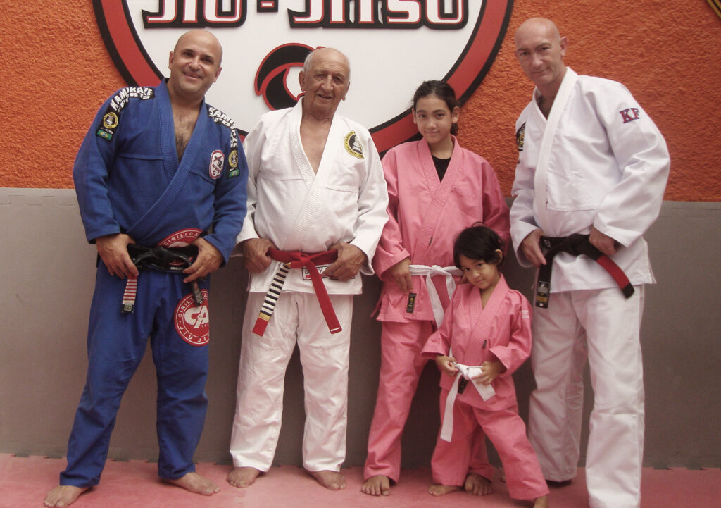 brazilian jiu jitsu con i maestri Geny Rebello e Cirillo Avevedo